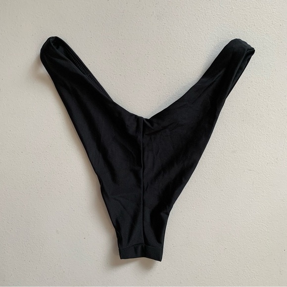 Aerie Size Small Black Cheekier Bikini Bottom Swimwear NWT - Picture 3 of 12